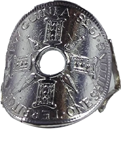 Shilling coin ring